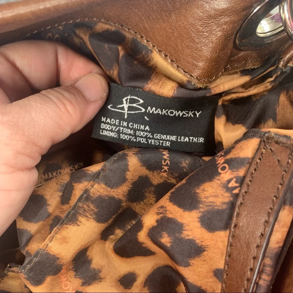 B. Makowsky Brown Super Soft Leather Some Wear - Picture 6 of 12